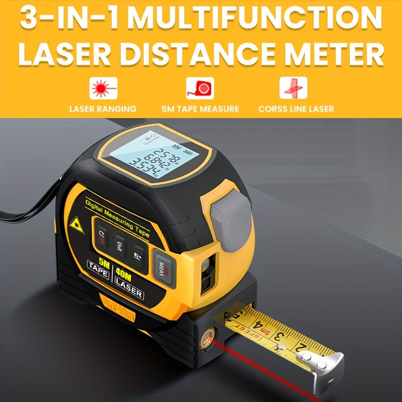 3-in-1 Laser Tape Measure
