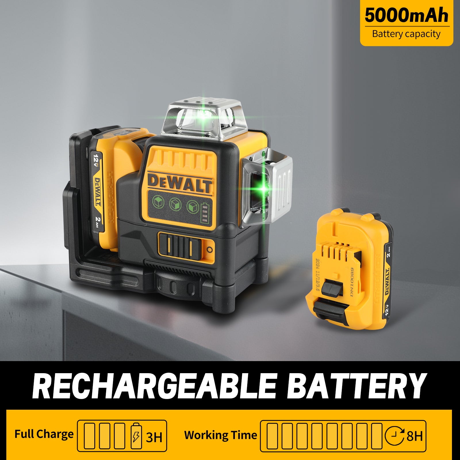 2025 New DEWALT DW089LG Laser Level