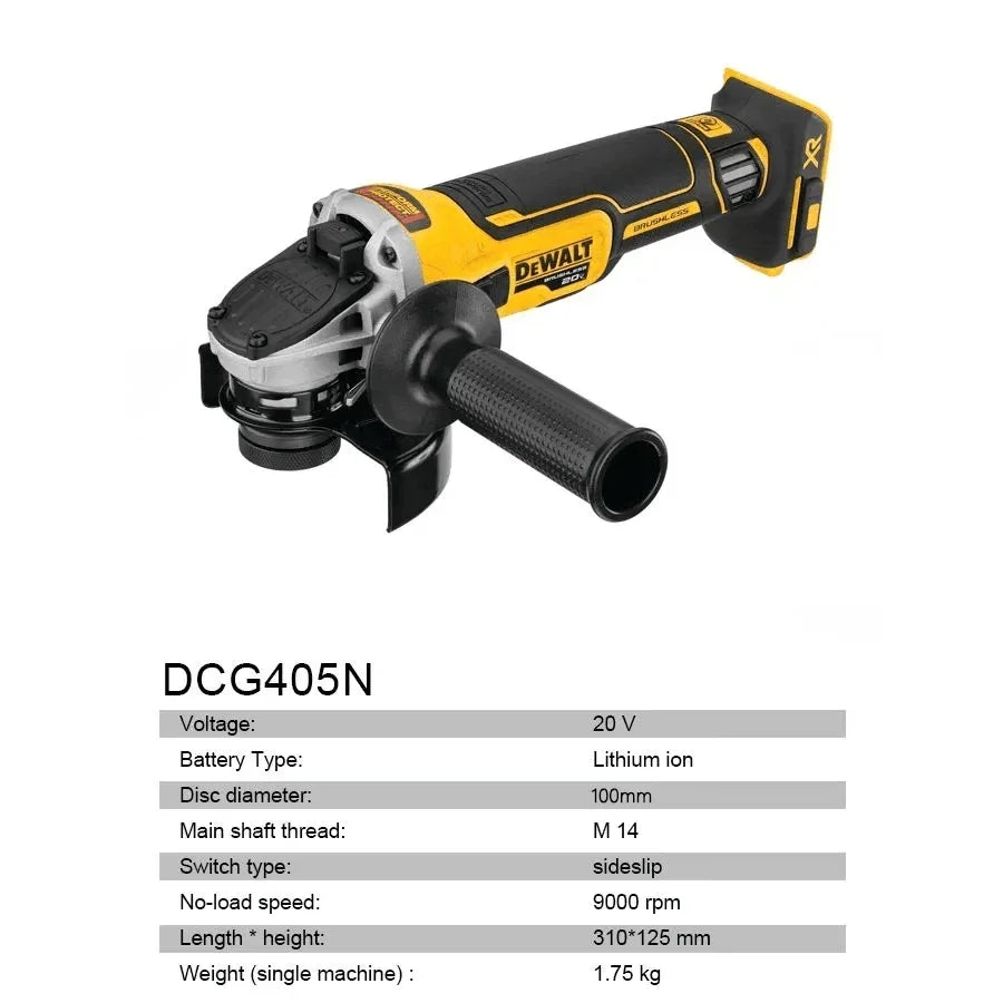DEWALT DCG405N 20V Brushless Cordless Angle Grinder