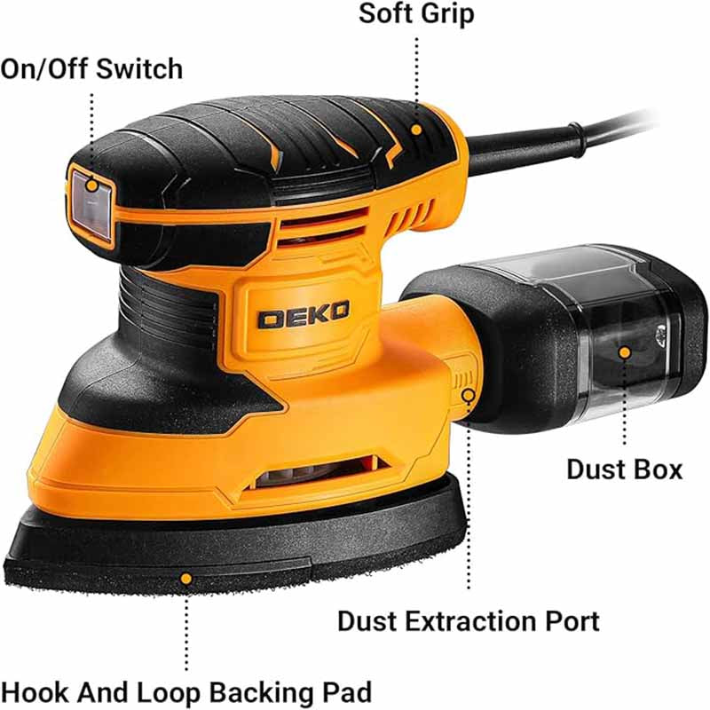 DEKO 220V Electric Mouse Sander