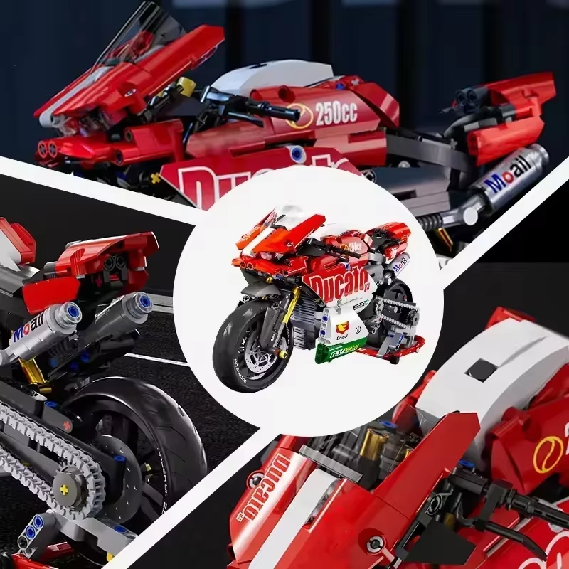 V4 Motorcycle 800+pcs Building Set