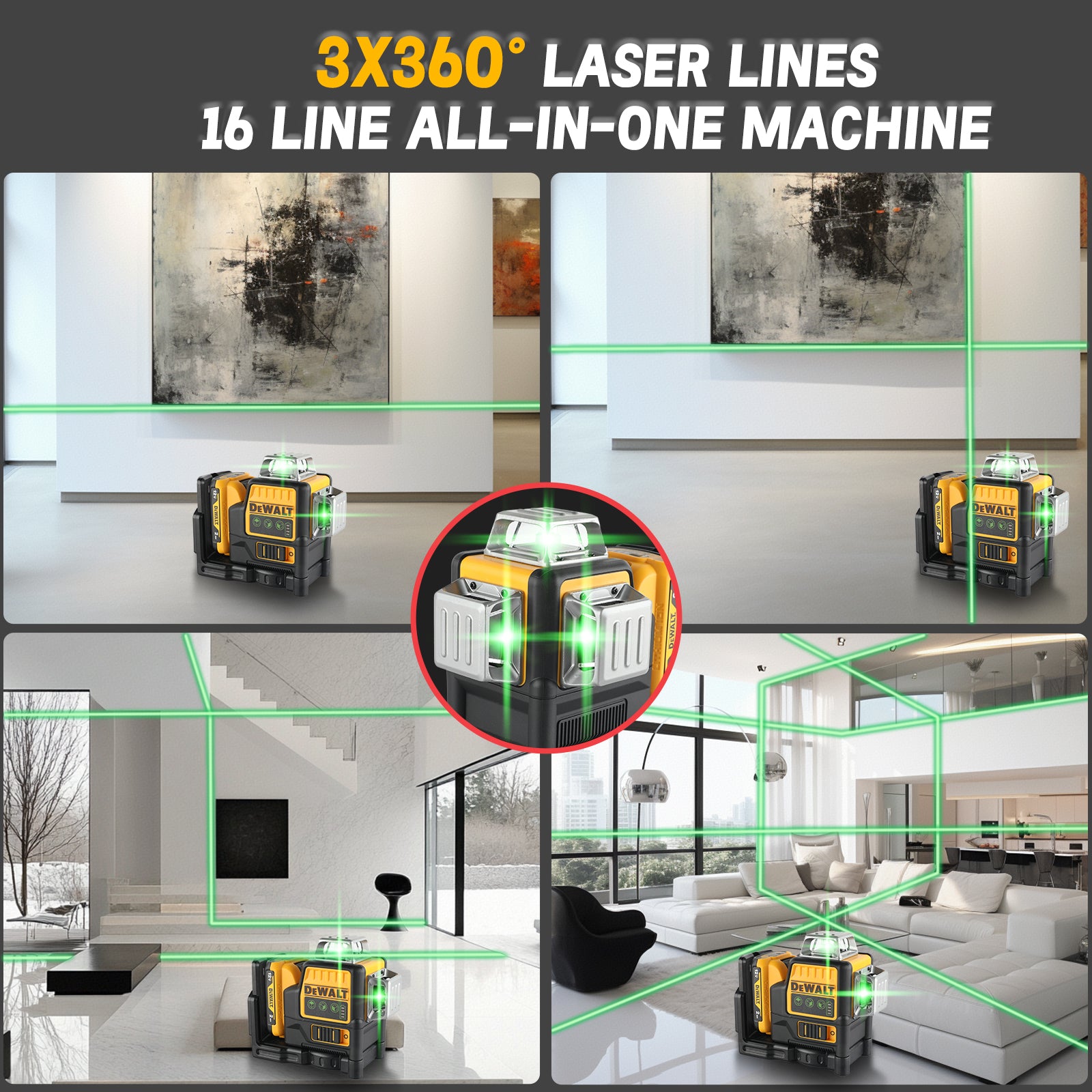 2025 New DEWALT DW089LG Laser Level