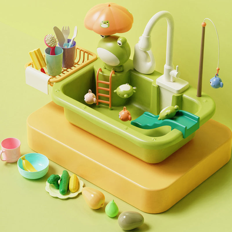 Kid Play Kitchen Sink – Running Water Toy Playset