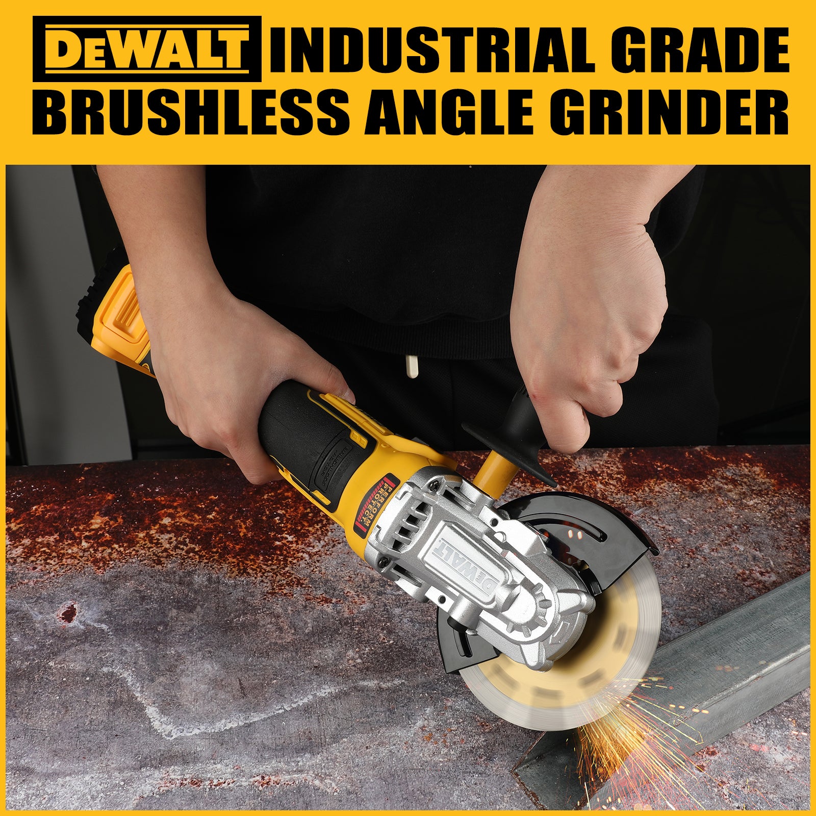 DEWALT DCG405FN Angle Grinder – 18V Brushless Cordless Cutting & Polishing Machine (125mm)