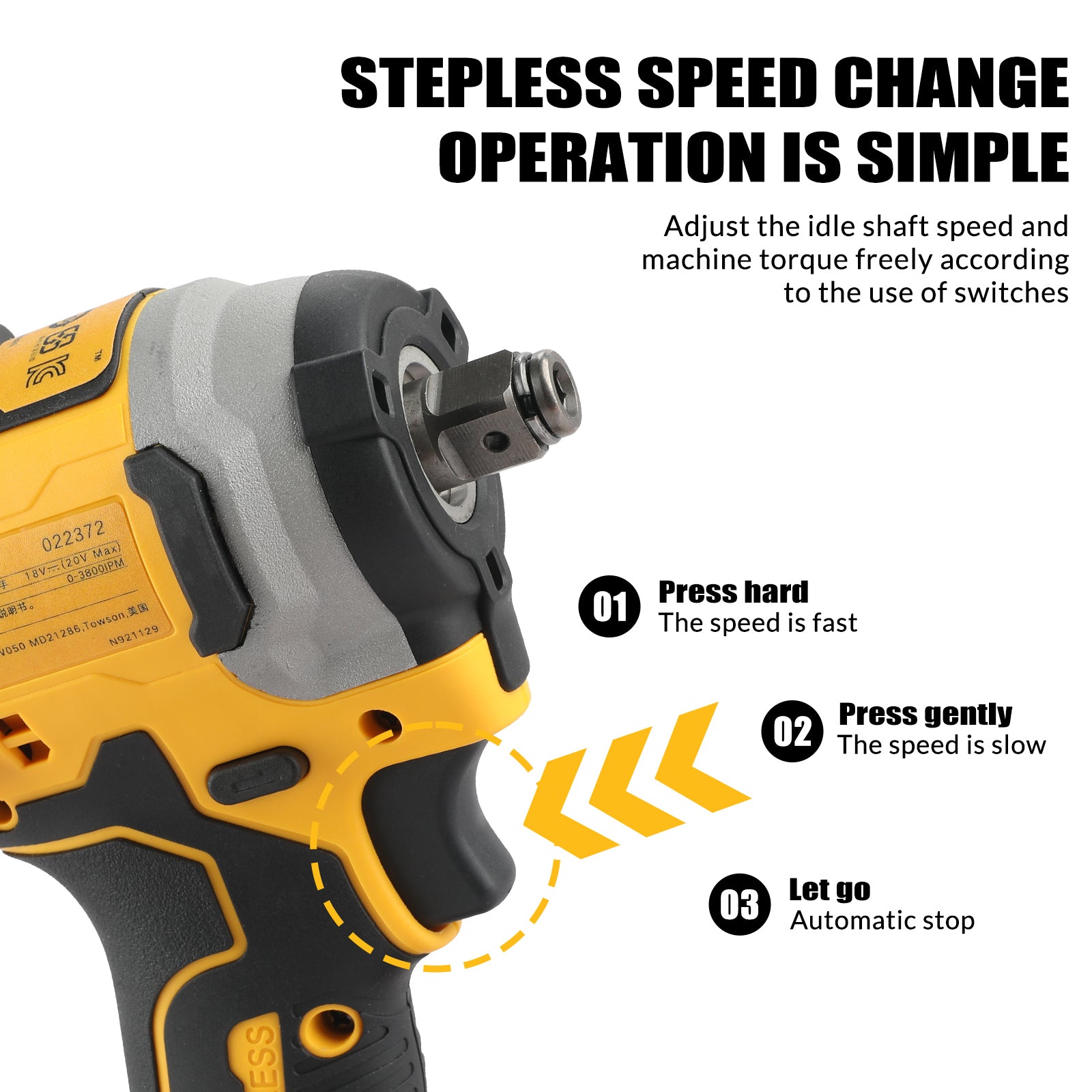 DEWALT Electric Screwdriver DCF850 – Portable Brushless Impact Wrench