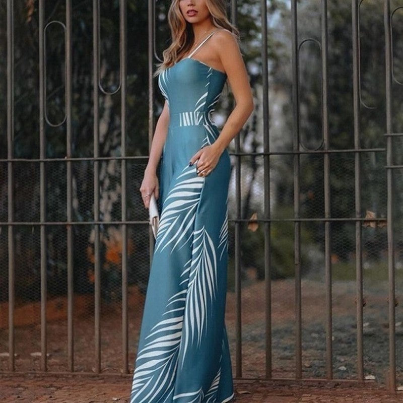 Women’s Spring New Beauty Casual Fashion Jumpsuit – Long Strap, Sleeveless & Loose Fit