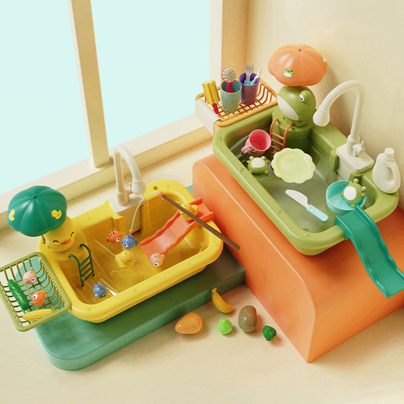 Kid Play Kitchen Sink – Running Water Toy Playset