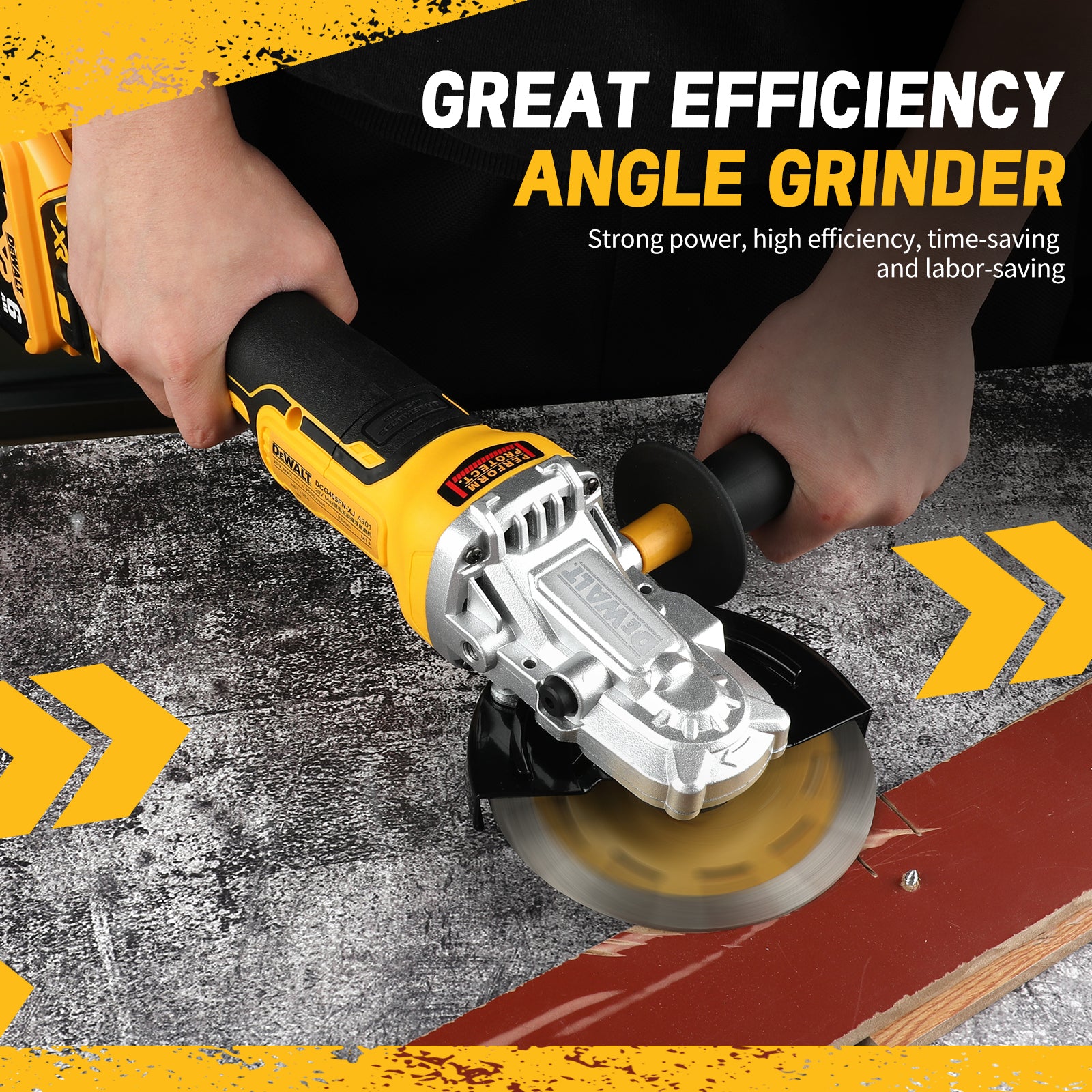 DEWALT DCG405FN Angle Grinder – 18V Brushless Cordless Cutting & Polishing Machine (125mm)
