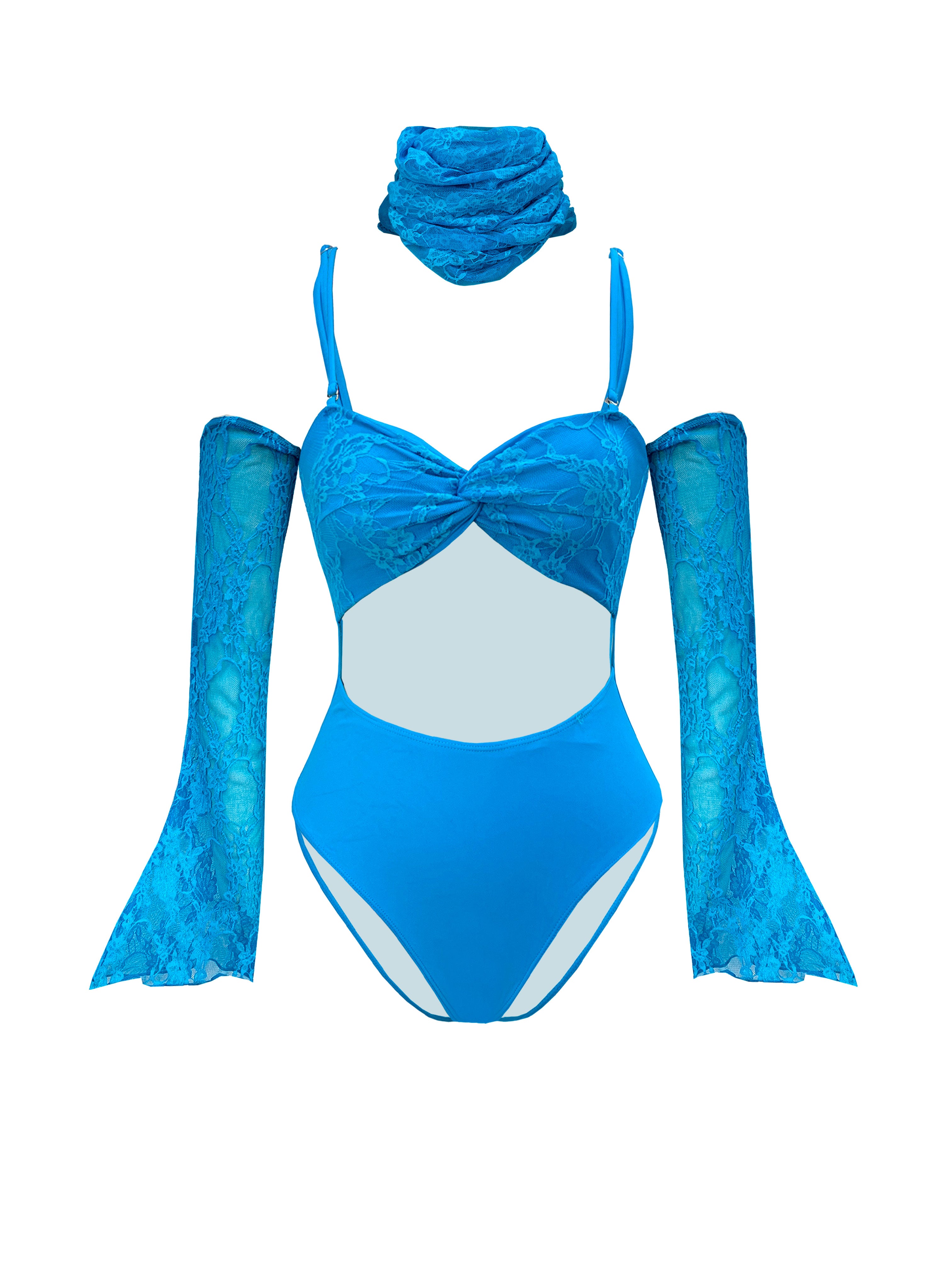 Fashion Lace Bikini & Long Skirt Set – Women’s 3/4 Piece Sexy See-Through Beachwear 2025