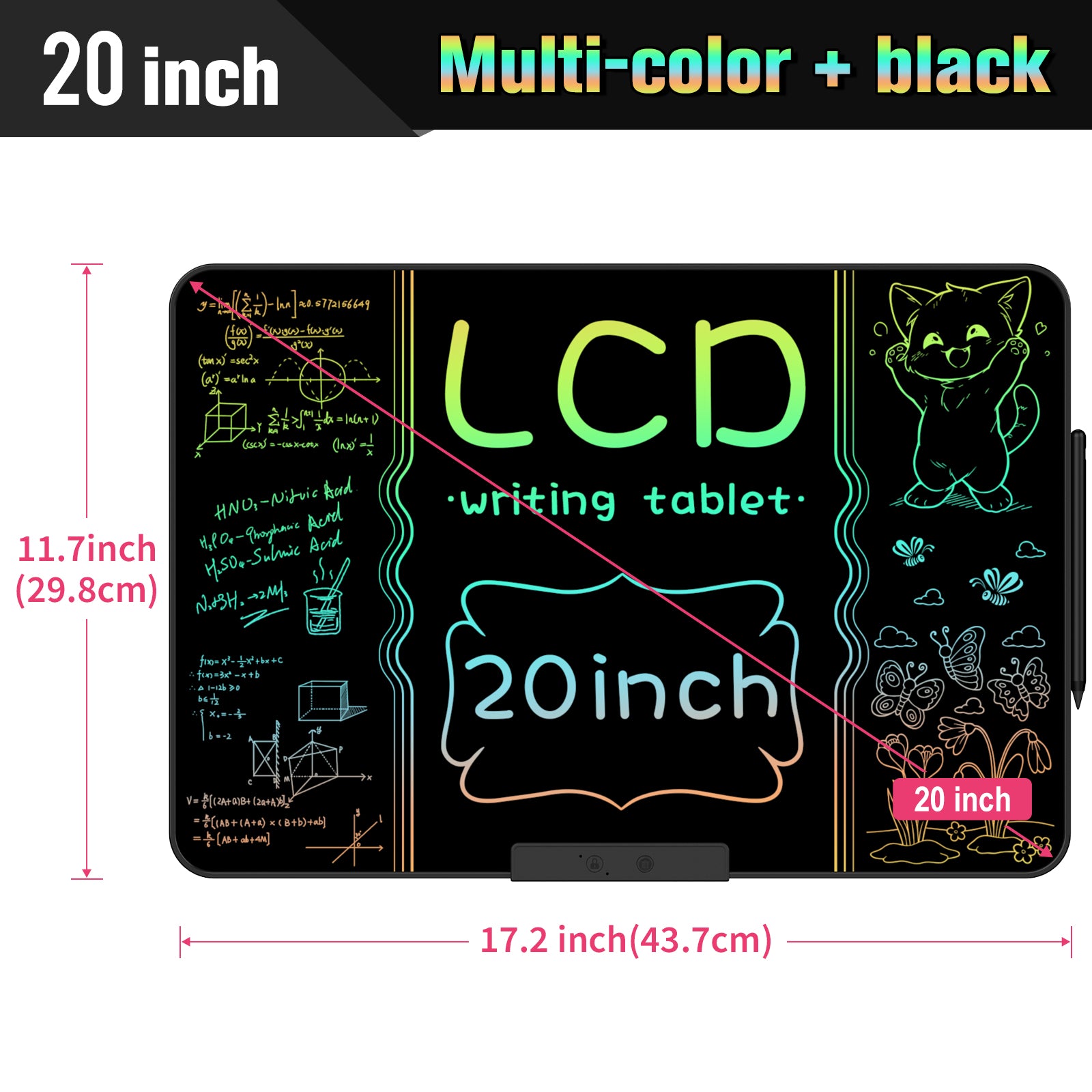 20-Inch Rechargeable LCD Writing Tablet